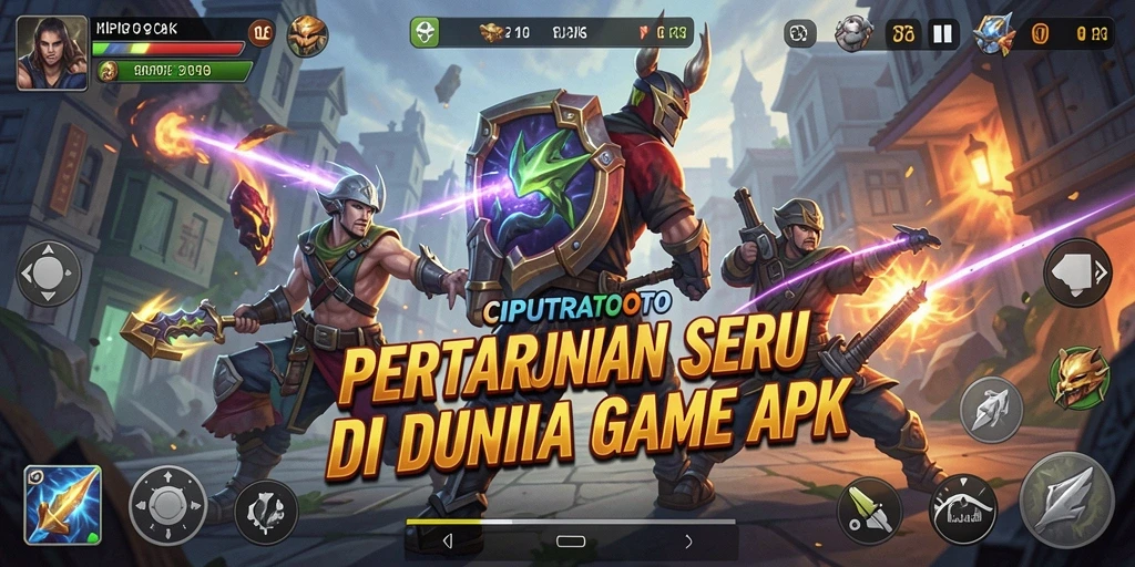 Gambar tampilan gameplay fighting yang intens dan seru.