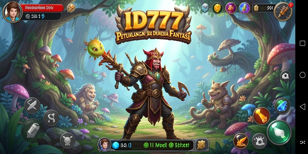 Tampilan gameplay menyerbu monster dan menyelesaikan quest di dunia petualangan.