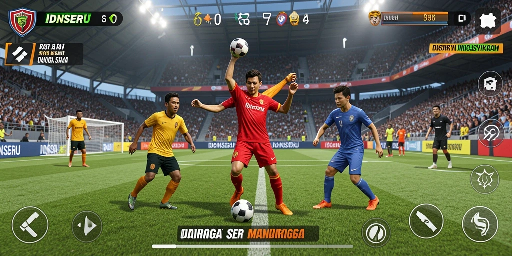 Gameplay menarik dari IDNSERU yang menampilkan pertarungan olahraga seru.