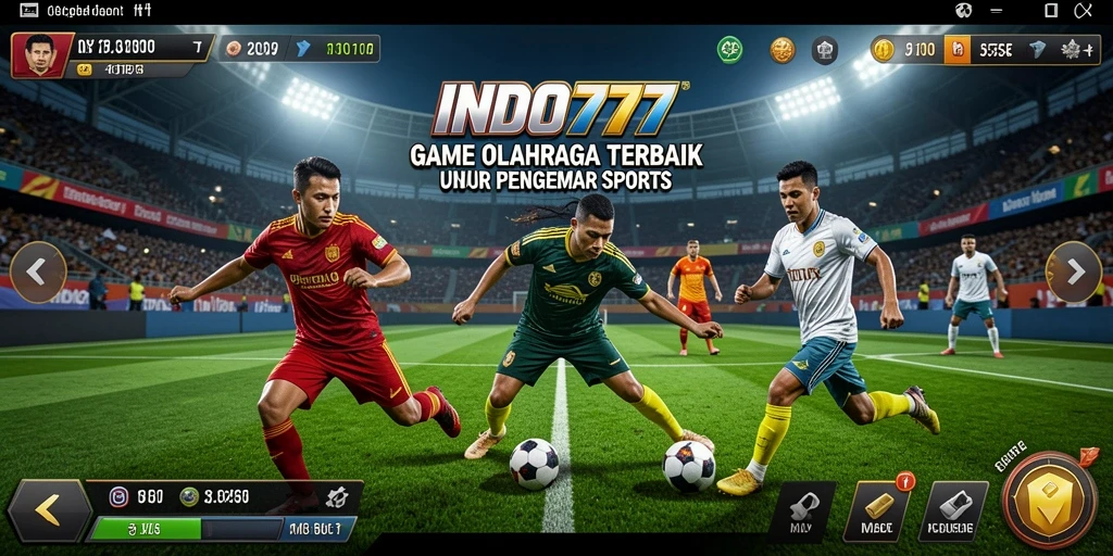 Tampilan gameplay seru dari INDO777 dengan aksi olahraga yang mendebarkan.