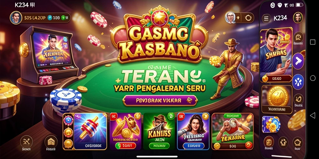 Tampilan gameplay seru K234 dengan efek visual yang menawan.