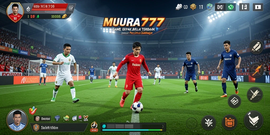 Tampilan permainan MUARA777 yang menampilkan aksi mendebarkan dalam pertandingan sepak bola.